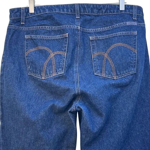 NWOT Liz Claiborne Jeans Women's Size 16L Blue Classic Fit Straight Leg Zip Fly - Picture 8 of 16